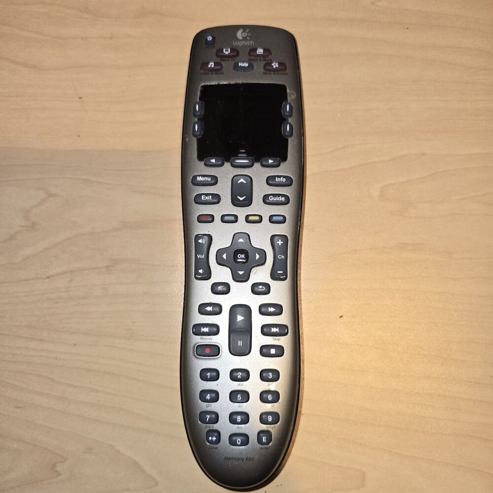 Logitech Harmony 650 Universal Remote Control Tested Works Color Screen